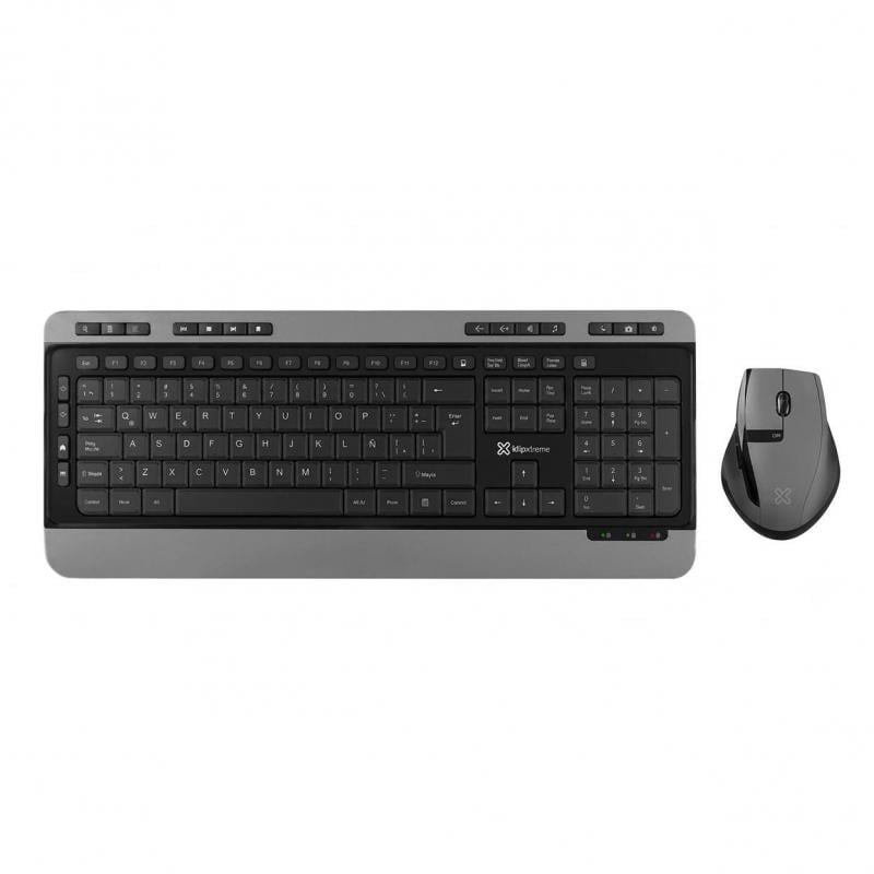 Kit Teclado + Mouse Klip Xtreme Magnifik Wireless Duo (Dongle USB, Español)