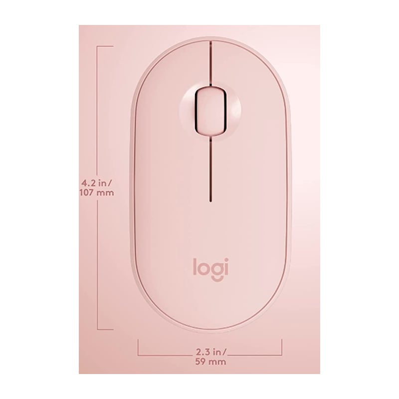 Kit Teclado + Mouse Logitech MK470 (Dongle USB, Español, Rosado)