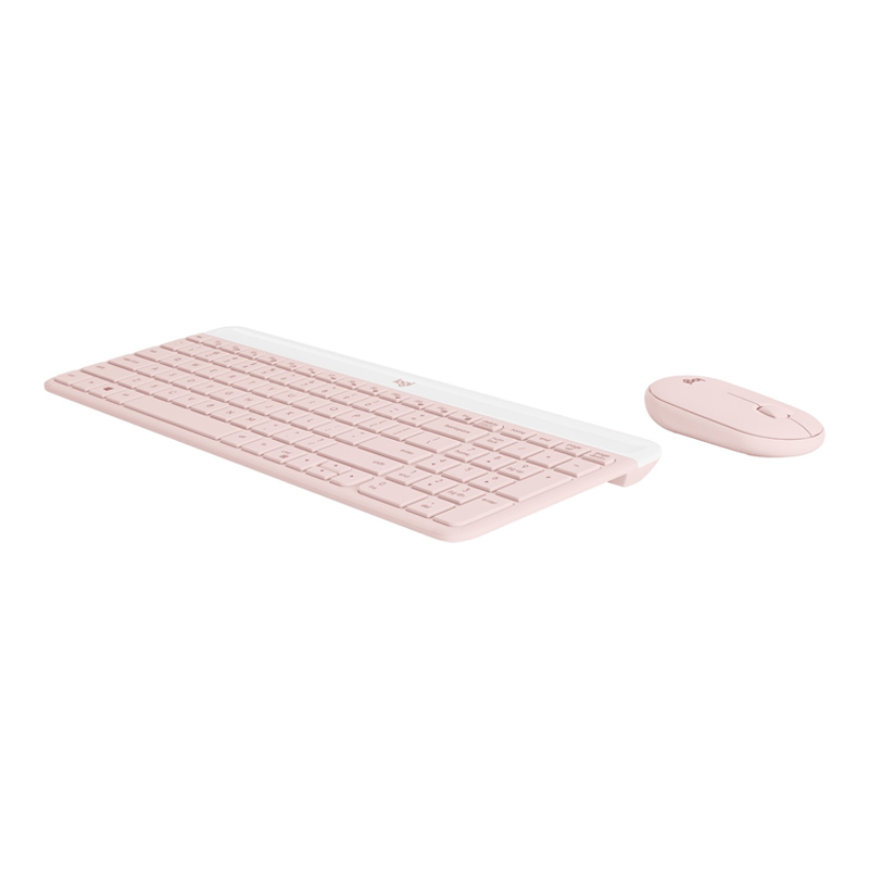 Kit Teclado + Mouse Logitech MK470 (Dongle USB, Español, Rosado)