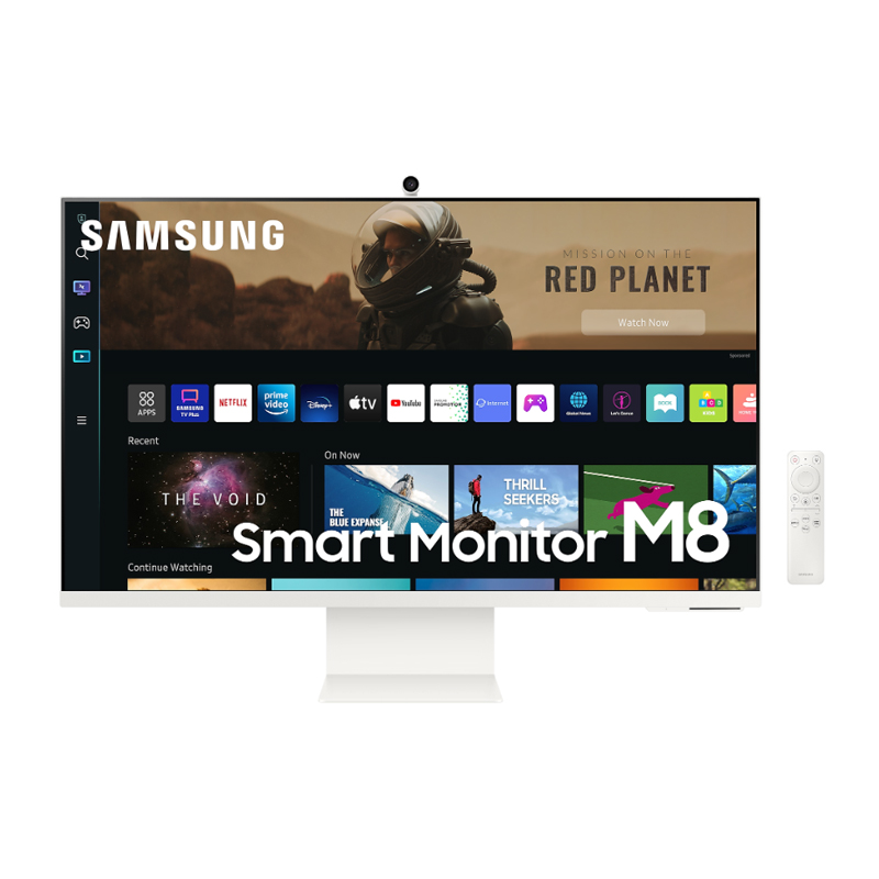 Monitor Tv Samsung M8 de 32“ (VA, 4K UltraHD, HDR10+, Micro HDMI/USB-C/Wi-Fi/LAN, SO Tizen)