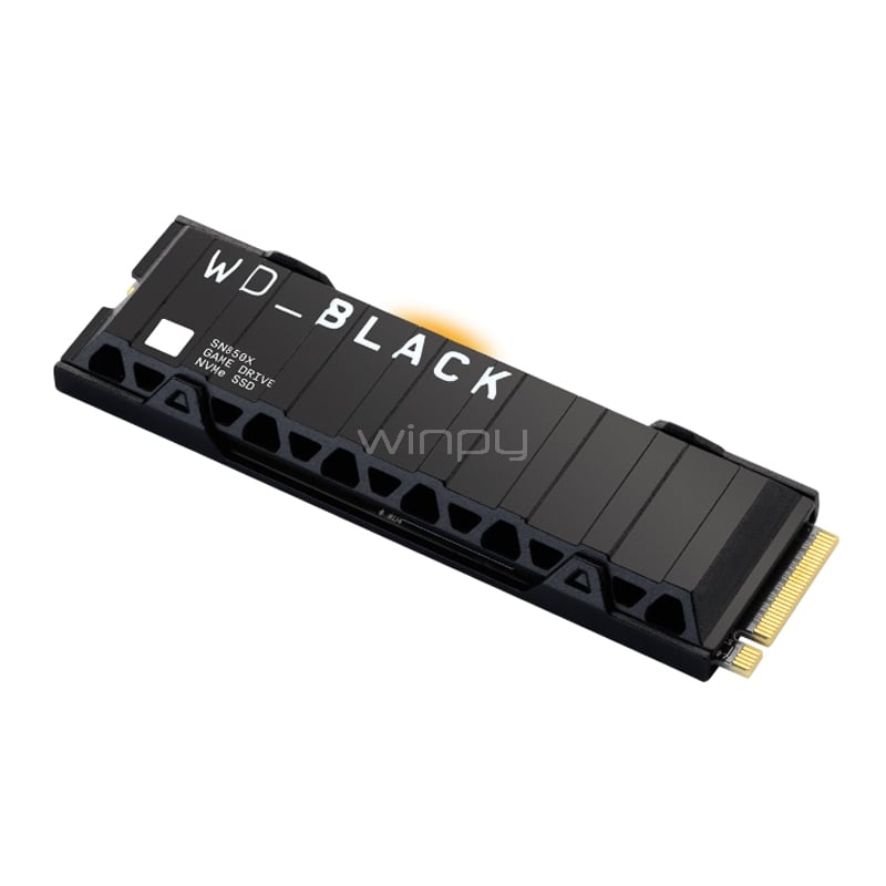 Unidad de Estado Sólido WD_BLACK SN850X de 1TB (NVMe, M.2 2280, PCIe 4.0, con Disipador)