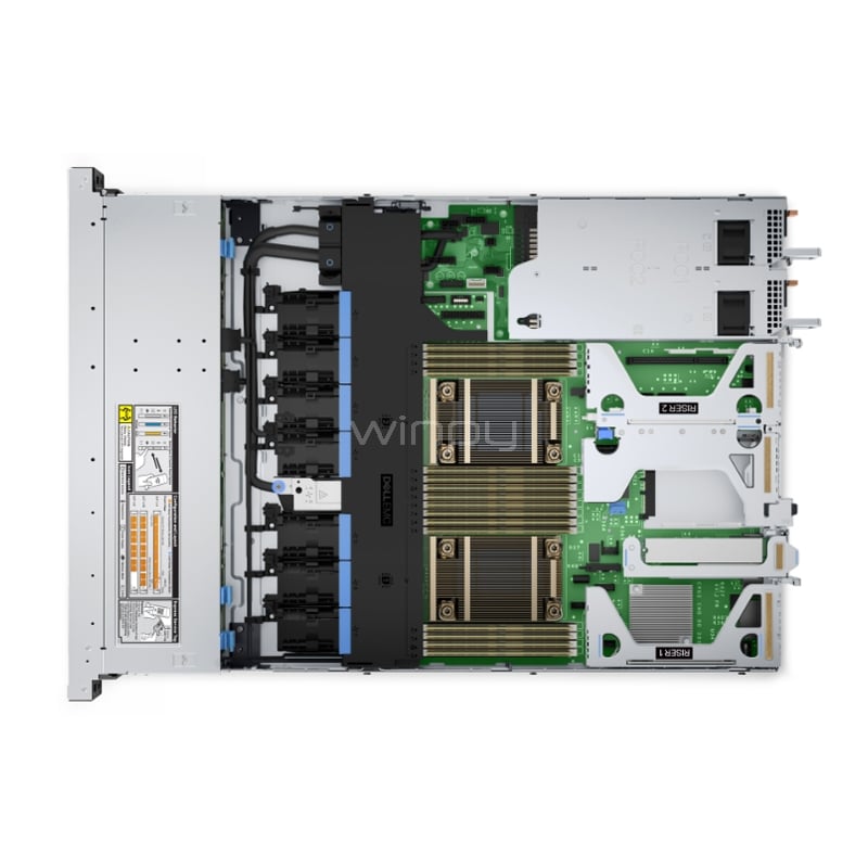 Servidor Dell PowerEdge R450 (Xeon Silver 4309Y, 16GB RAM, 480GB SSD, Fuente 800W x 2, Rack 1U)