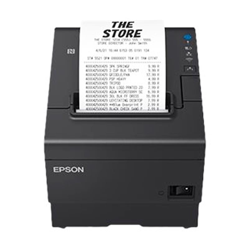 Impresora de Recibos Epson TM-T88VII (Termica, 500mm/seg, 180ppp, USB/LAN/Serial, Negro)