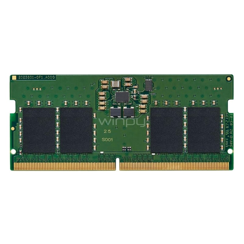 Memoria RAM Kingston ValueRAM de 16GB (DDR5, 4800 MHz, CL40, no ECC, SO-DIMM)