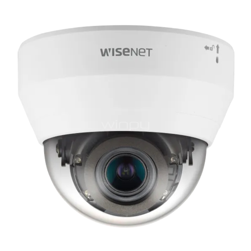 Cámara de vigilancia Domo Hanwha WiseNet de Red (Interior, 2MP, CMOS, Varifocal, DORI, IR, H.265)