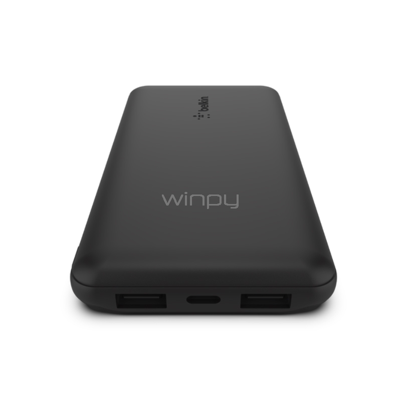 Batería Externa Belkin BoostCharge de 10.000mAh (15W, 2x USB, 1x USB-C, Negro)