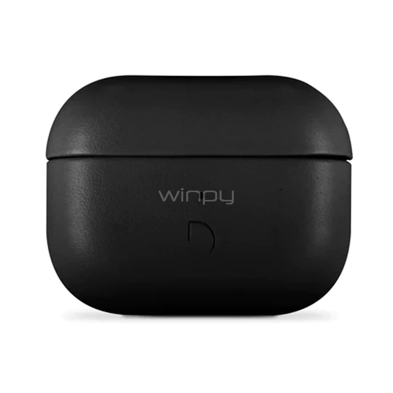 Funda Decoded AirCase Pro para AirPods Pro 1/ 2 (Cuero, Negro)