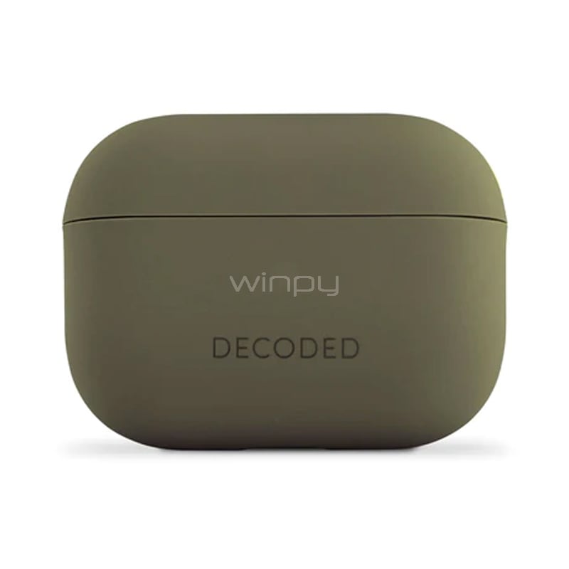 Funda Decoded Silicone AirCase Pro Matt para AirPods Pro 1/ 2 (Verde Olivo)