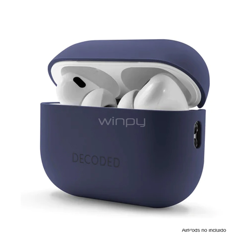 Funda Decoded para AirPods Pro 1/ 2 (Silicona, Azul Marino)