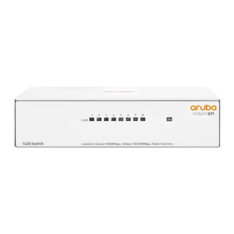 Switch Aruba Instant On 1430 de 8 Puertos (L2, Gigabit, 16 Gbps)