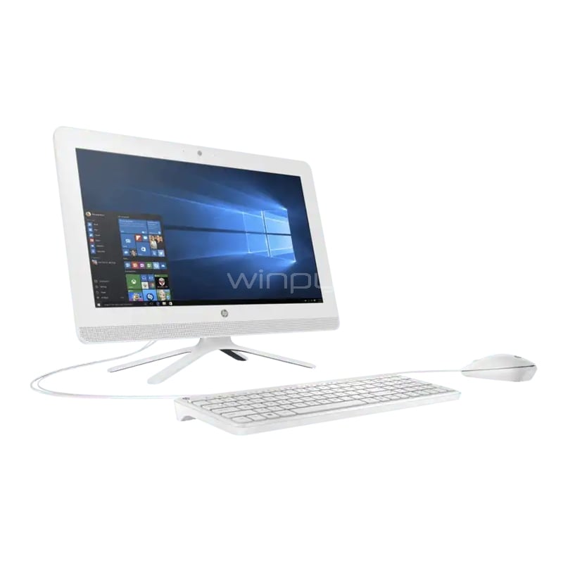 all in one hp 20-c421la de 19.5“ (celeron j3060, 8gb ram, 256gb sdd, win10)