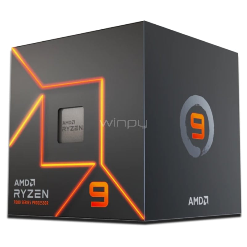 Procesador AMD Ryzen 9 7900 (AM5, 12 Cores, 24 Hilos, 3.7/5.4GHz, 64MB Caché)