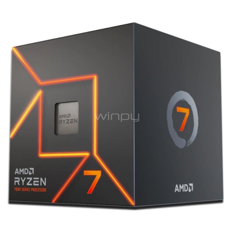 Procesador AMD Ryzen 7 7700 (AM5, 8 Cores, 16 Hilos, 3.8/5.3GHz, 32MB Caché)