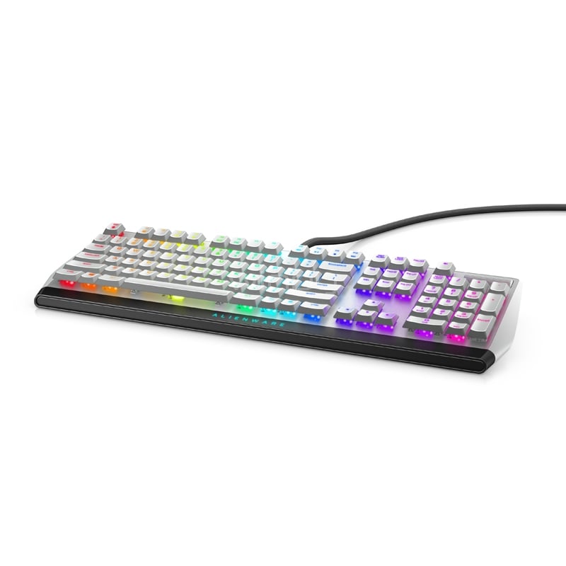 Teclado Gamer Alienware 510K RGB (Switch Cherry MX Red, Inglés, Blanco)