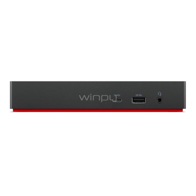 Estación de Acoplamiento Lenovo ThinkPad USB-C (USB-A, D-Port, HDMI, VGA, LAN, Audio, 90 W)