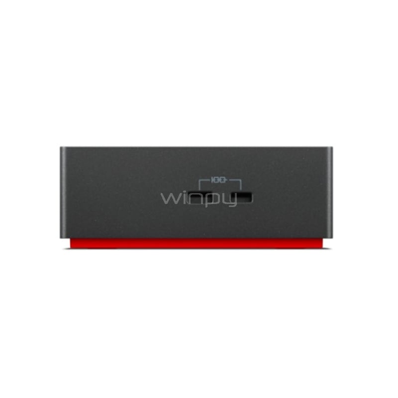 Estación de Acoplamiento Lenovo ThinkPad USB-C (USB-A, D-Port, HDMI, VGA, LAN, Audio, 90 W)