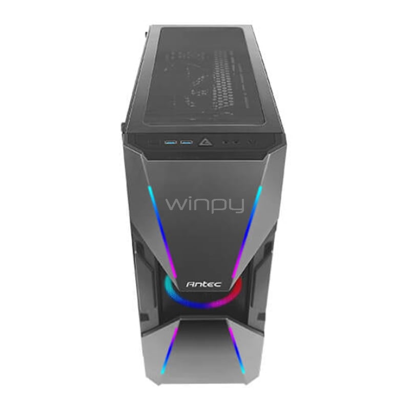 Gabinete Gamer Antec DA601 (E-ATX, Vidrio Templado, ARGB, Sin Fuente)
