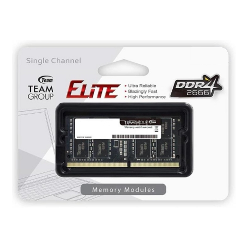 Memoria RAM TeamGroup Elite de 16GB (DDR4, 2666MHz, CL19, SO-DIMM)
