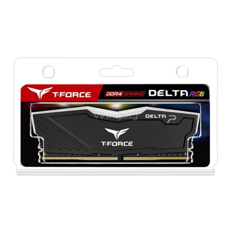 Memoria RAM T-Force Delta RGB de 8GB - TF3D48G3600HC18J01 - Winpy.cl