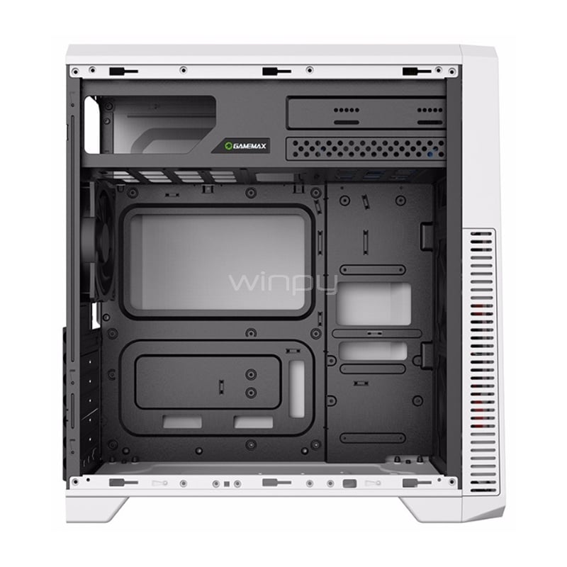 Gabinete Gamer GameMax G561 White (ATX, Panel Acrílico, Sin Fuente)