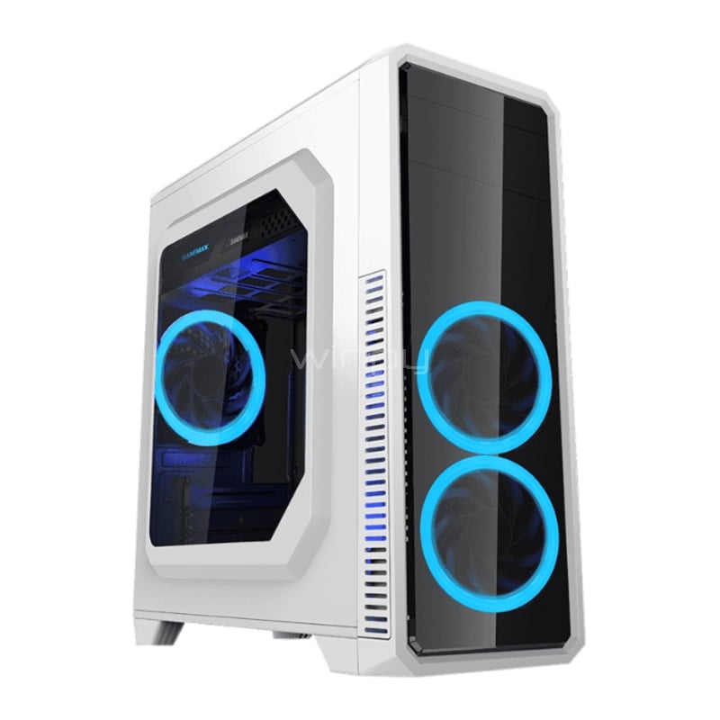 Gabinete Gamer GameMax G561 White (ATX, Panel Acrílico, Sin Fuente)