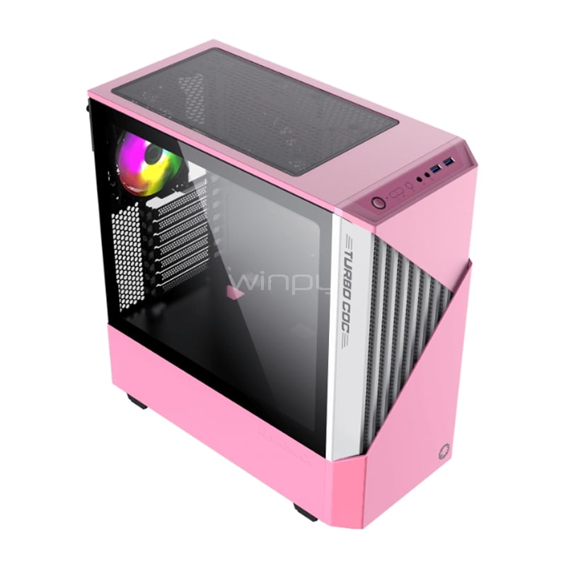 Gabinete Gamer GameMax Contac COC WP (ATX, Vidrio Templado, Sin Fuente)