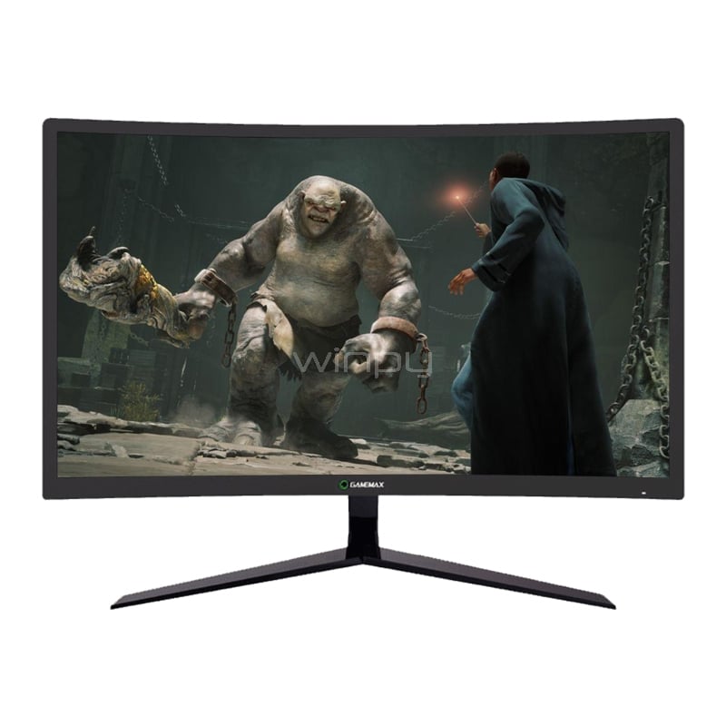 Monitor Gamer GameMax GMX24C144 de 23.6“ Curvo (VA, Full HD, 144Hz, 1ms, D-Port+HDMI+DVI, FreeSync)