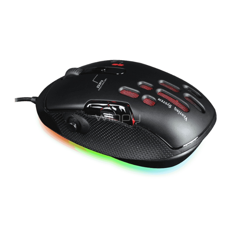 Mouse Gamer GameMax GX10 RGB (Sensor PMW3325, 10.000dpi, Negro)