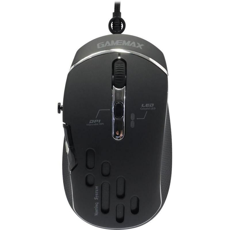 Mouse Gamer GameMax GX10 RGB (Sensor PMW3325, 10.000dpi, Negro)