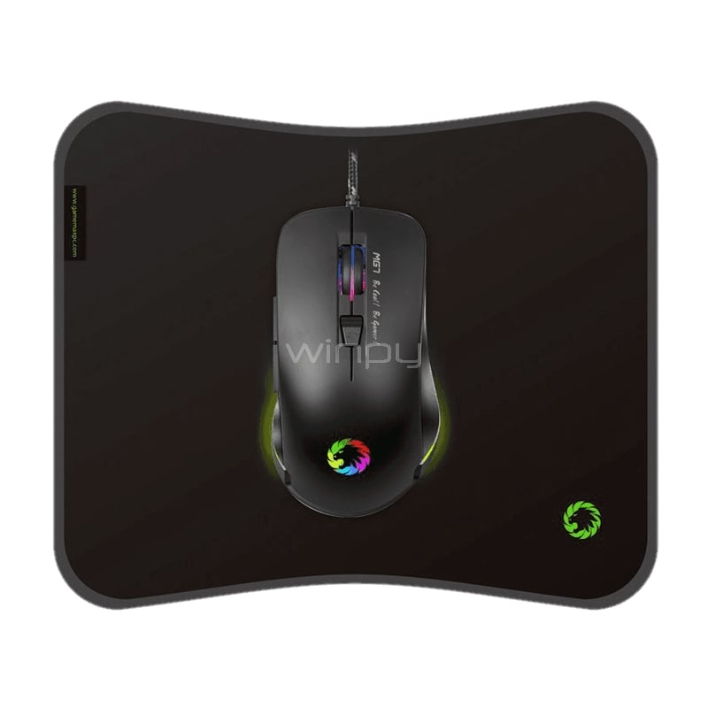 Kit Mouse + MousePad Gamer GameMax MG7 (3.200dpi, 28 x 24cm)