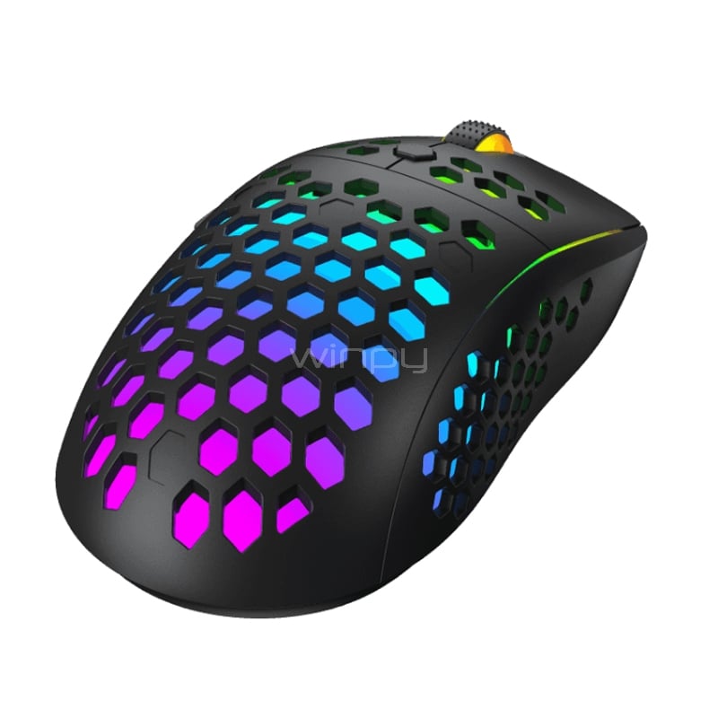 Mouse Gamer GameMax MG8 RGB (Sensor SPCP 199, 6.400dpi, Negro)