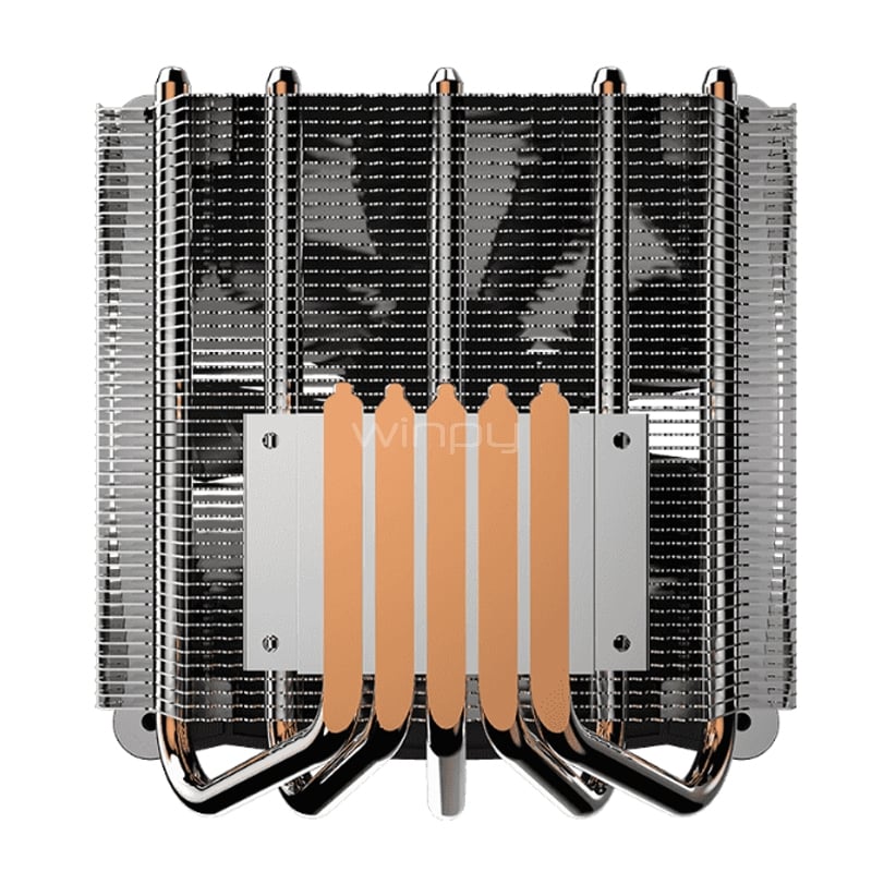 Disipador de Aire GameMax GAMMA 300 Rainbow (Intel/ AMD, PWM, 120mm, 1900RPM, Negro)