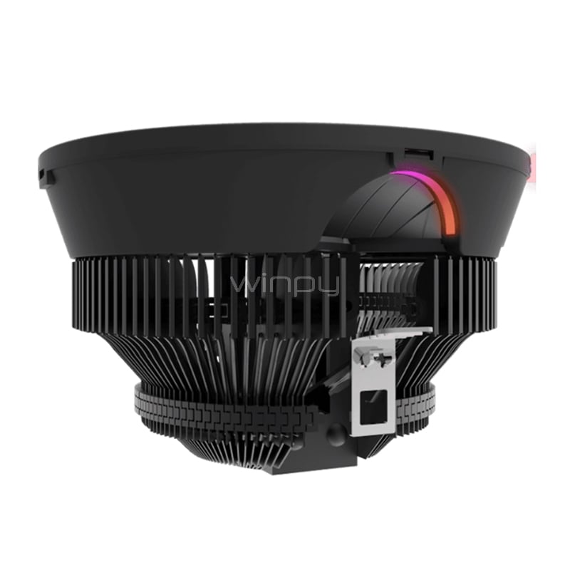 Disipador de Aire GameMax GAMMA 200 Rainbow (Intel/ AMD, PWM, 125mm, 1800RPM, Negro)