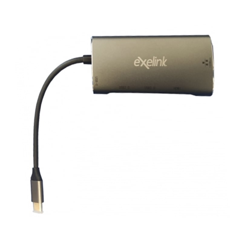Adaptador Multipuerto HUB USB-C (USB-A, HDMI, Ethernet, USB-C)