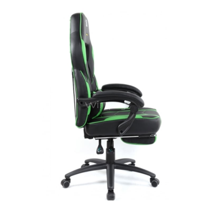 Silla Gamer Clio Kaiteki (Ajustable, hasta 150Kg, Negro/Verde)