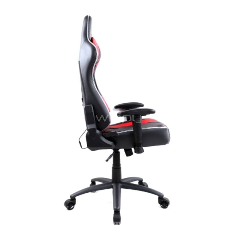 Silla Gamer Clio Nikari (hasta 150Kg, Negro/Rojo)