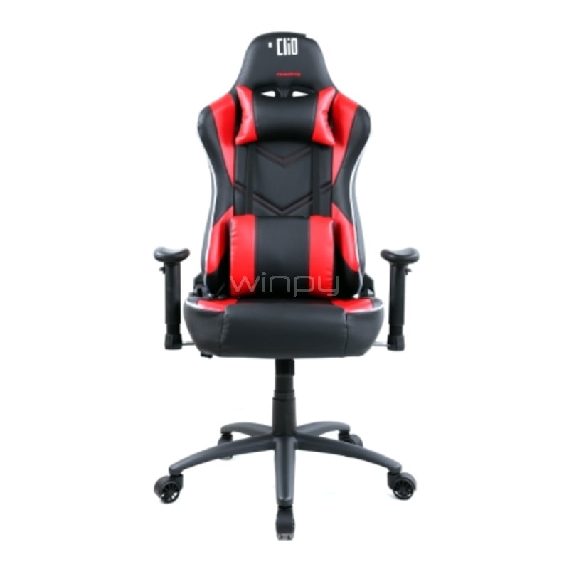 Silla Gamer Clio Nikari (hasta 150Kg, Negro/Rojo)