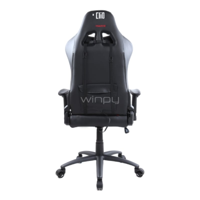 Silla Gamer Clio Nikari (hasta 150Kg, Negro/Rojo)