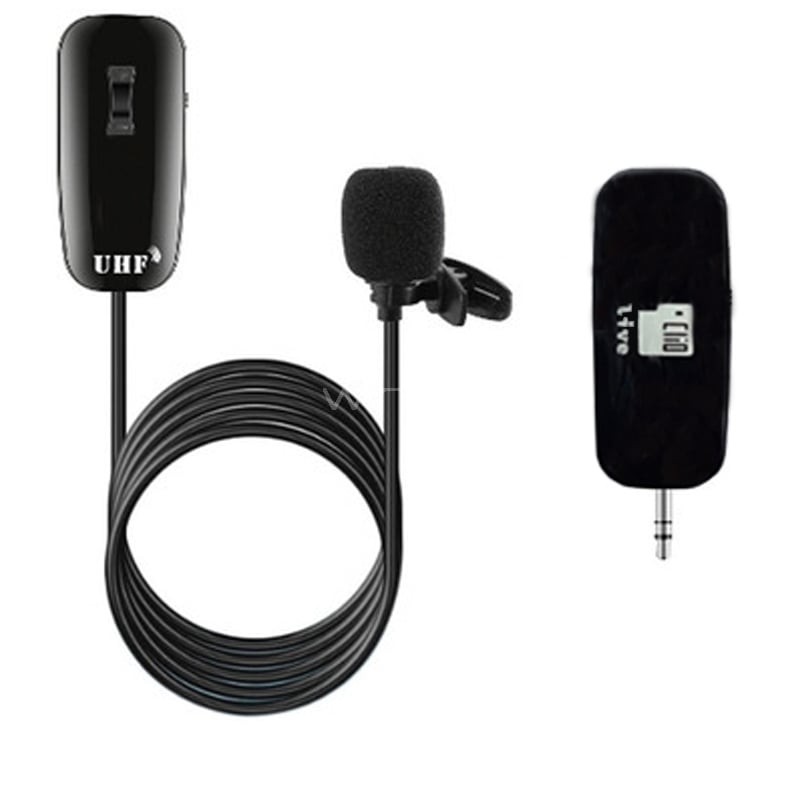 Micrófono de Solapa Clio Inalámbrico (UHF, Negro)