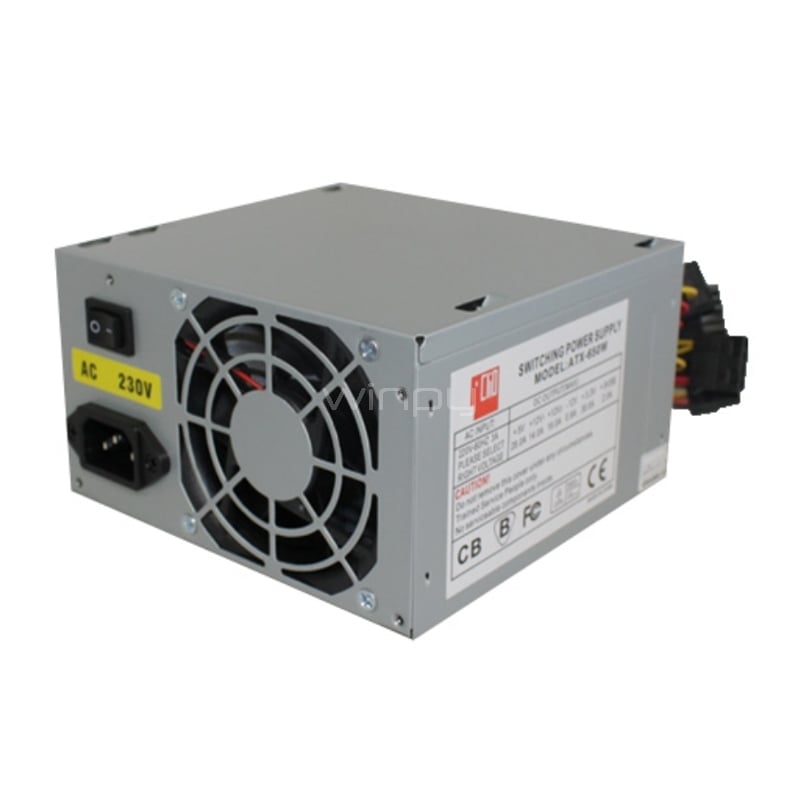 Fuente de Poder Clio de 650W (ATX, 20-24 pines, SATA x2)