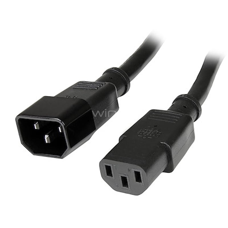 Cable Adaptador Exelink de C13 a C14 (10A, 2 Metros)