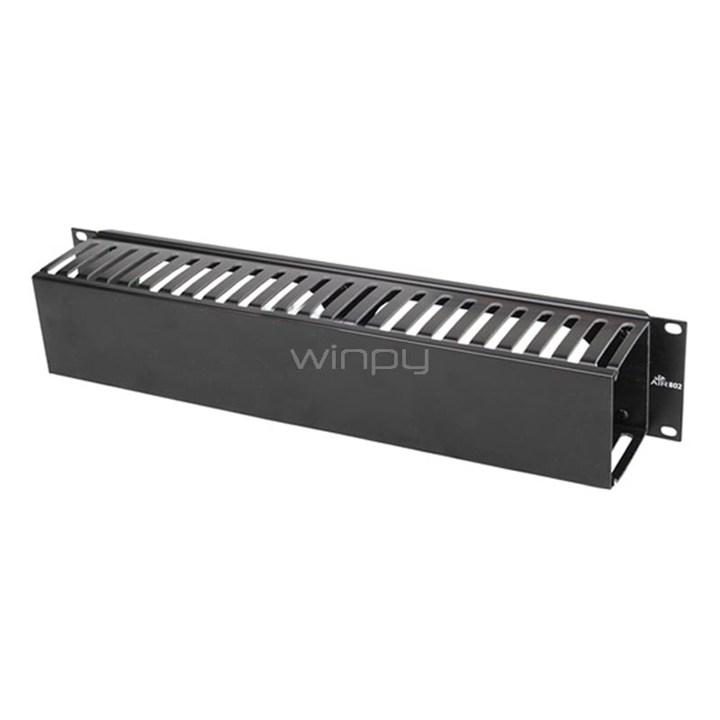 Ordenador de Cables Exelink 1U (Plástico, Negro)