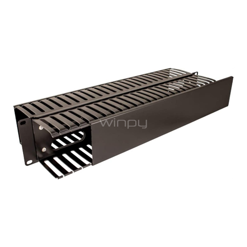 Ordenador de Cables Exelink 2U (Plástico, Negro)
