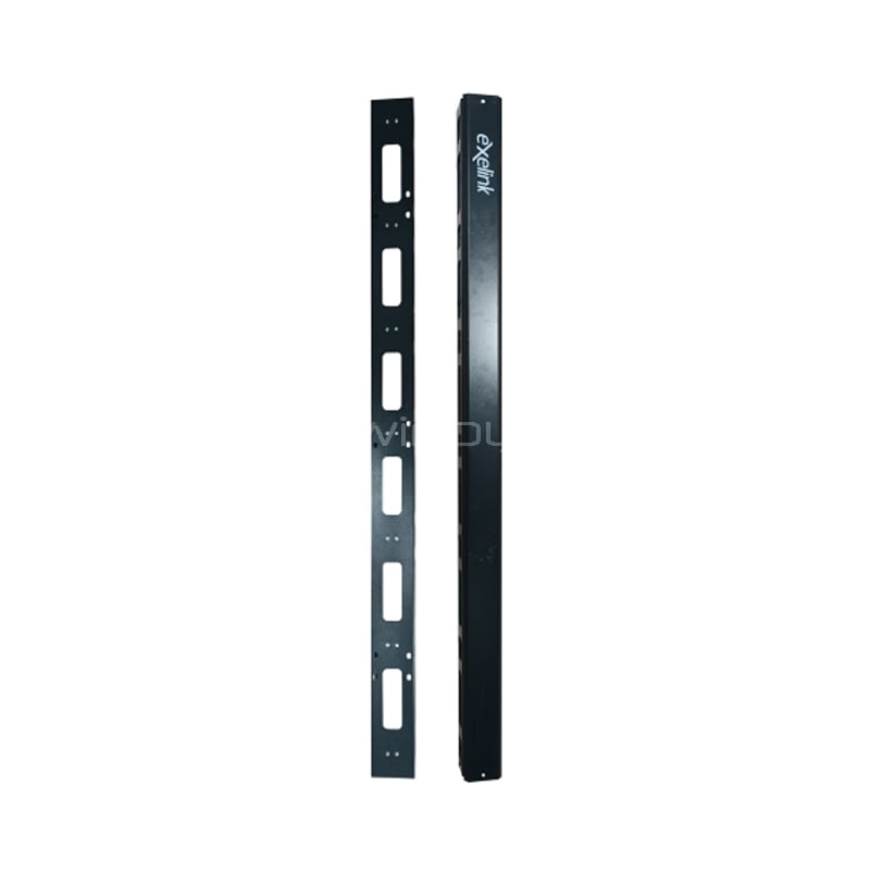 Ordenador de Cables Exelink 32U (Metálico, Negro)