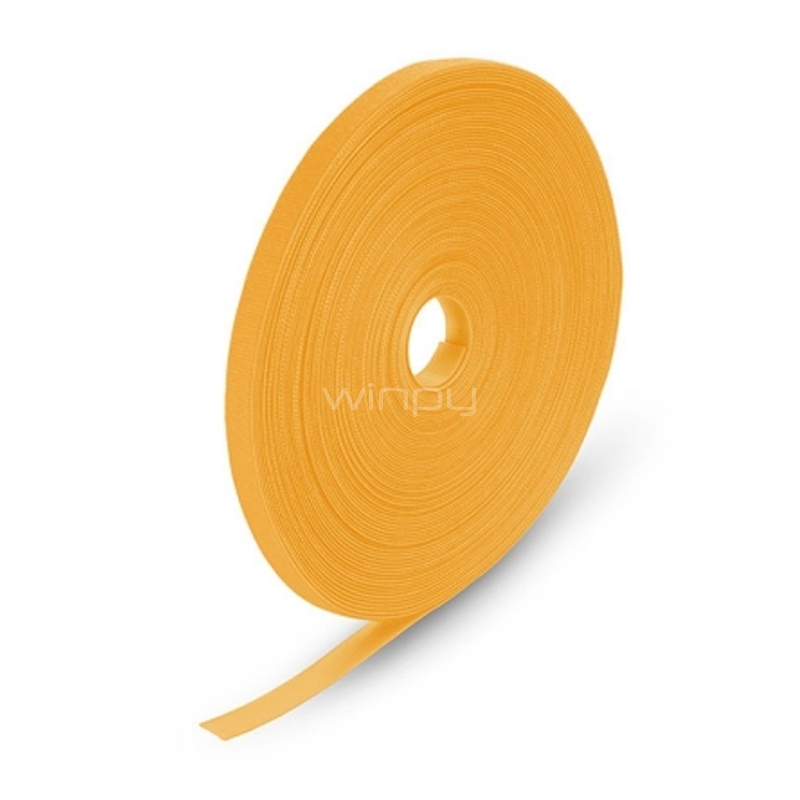 Rollo de Velcro Exelink de 25 metros (20mm, Amarillo)