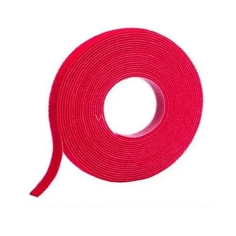 Rollo de Velcro Exelink de 25 metros (20mm, Rojo)
