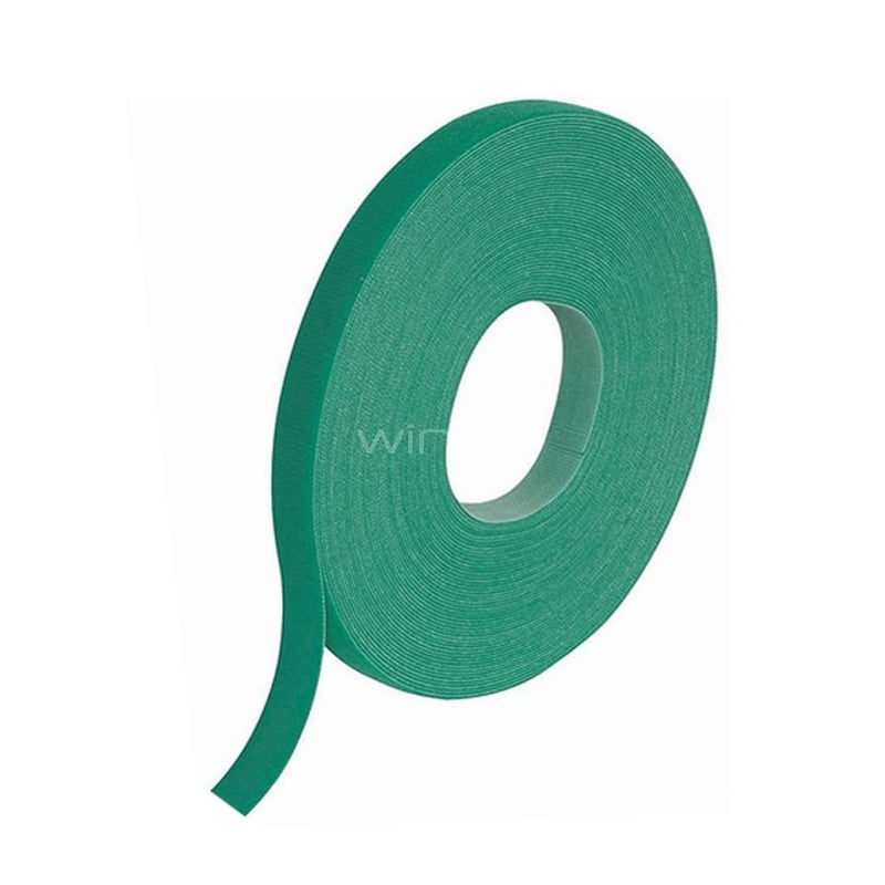Rollo de Velcro Exelink de 25 metros (20mm, Verde)