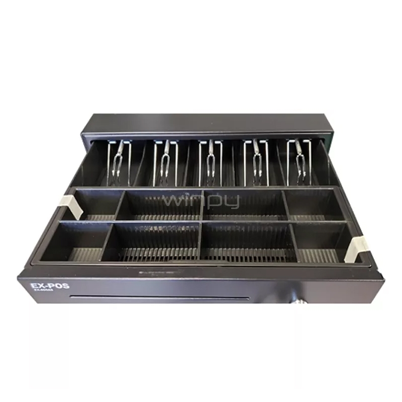Gaveta de dinero Exelink 5 posiciones (40 x 41 x 11cms, Llave)