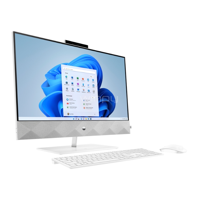 all in one hp pavilion 27-d0000la de 27“ (i7-10700t, mx350, 8gb ram, 250gb ssd + 2tb hdd, win10)