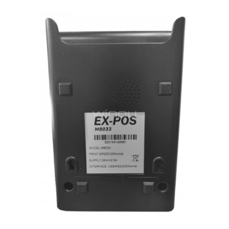 Impresora POS Exelink M80 Térmica para Recibos (80mm, 250 mm/s, USB/ RS232/ Ethernet)